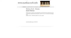 Desktop Screenshot of matthias-roth.info